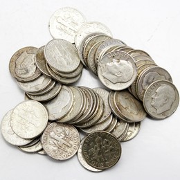 Circulated Silver Roosevelt Dimes Circulated Silver Roosevelt Dimes