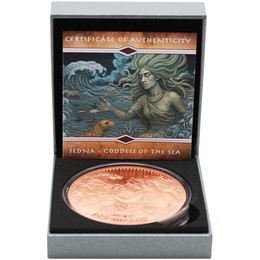 2025 $1 Mesa Grande Sovereign Nation 5oz Copper Goddess Sedna Prooflike Coin OGP 2025 $1 Mesa Grande Sovereign Nation 5oz Copper Goddess Sedna Prooflike Coin OGP