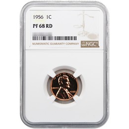 1956 Proof Lincoln Cent NGC PF68 RD 1956 Proof Lincoln Cent NGC PF68 RD