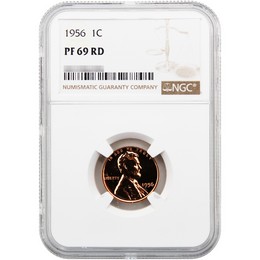 1956 Proof Lincoln Cent NGC PF69 RD 1956 Proof Lincoln Cent NGC PF69 RD