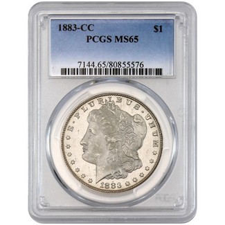 1883-CC Morgan Dollar PCGS MS-65