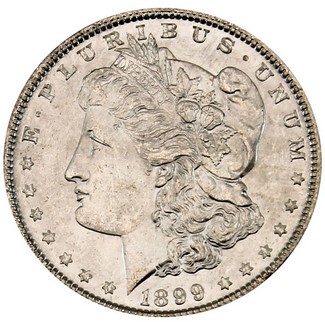 1899 P Morgan Dollar Brilliant Uncirculated