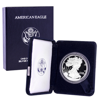 2002 W Proof Silver Eagle in OGP