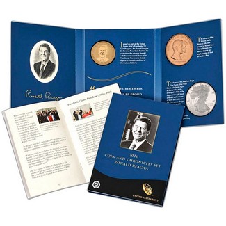 2016 Coin & Chronicles Set-Reagan in OGP