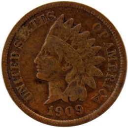1909 Indian Cent Good - Very Good Condition 1909 Indian Cent Good - Very Good Condition