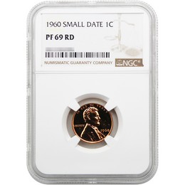 1960 Proof Small Date Lincoln Cent NGC PF69 RD 1960 Proof Small Date Lincoln Cent NGC PF69 RD