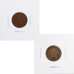 Civil War Indian Cent Duo Civil War Indian Cent Duo