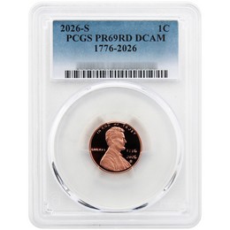 2026 S Proof Lincoln Cent PCGS PR69 RD DCAM Blue Label 2026 S Proof Lincoln Cent PCGS PR69 RD DCAM Blue Label