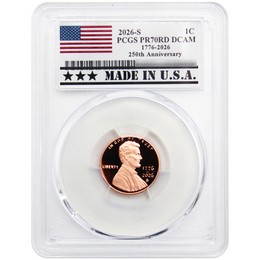 2026 S Proof Lincoln Cent PCGS PR70 RD DCAM Made in the USA Holder 2026 S Proof Lincoln Cent PCGS PR70 RD DCAM Made in the USA Holder