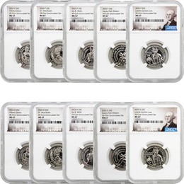 2025 P&D American Women Quarter Set NGC MS67 from the 20-Coin Uncirculated Set Portrait Label 2025 P&D American Women Quarter Set NGC MS67 from the 20-Coin Uncirculated Set Portrait Label