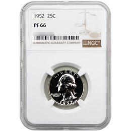 1952 Proof Washington Quarter NGC PF66 1952 Proof Washington Quarter NGC PF66