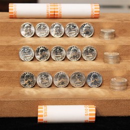 3 -Rolls 90% Silver BU Washington Quarters (120 Coins) 3 -Rolls 90% Silver BU Washington Quarters (120 Coins)