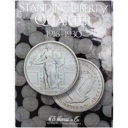 1925-1930 Standing Liberty Quarter Short Set in Tri Fold Album 1925-1930 Standing Liberty Quarter Short Set in Tri Fold Album