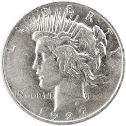 1927 D Peace Dollar XF/AU Condition 1927 D Peace Dollar XF/AU Condition