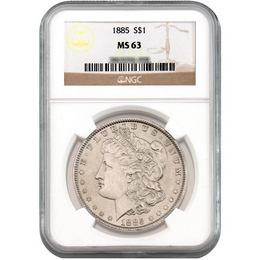 1885 Morgan Dollar NGC MS-63 1885 Morgan Dollar NGC MS-63
