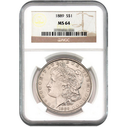 1889 Morgan Dollar NGC MS-64 1889 Morgan Dollar NGC MS-64