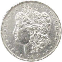 1878 Reverse of 1879 Morgan Silver Dollar Almost Uncirculated - Brilliant Uncirculated 1878 Reverse of 1879 Morgan Silver Dollar Almost Uncirculated - Brilliant Uncirculated