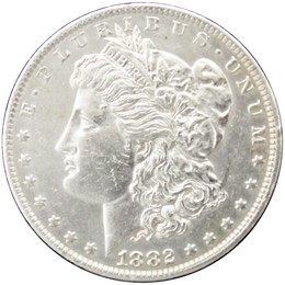 1882 O/S Morgan Silver Dollar Almost Uncirculated - Brilliant Uncirculated 1882 O/S Morgan Silver Dollar Almost Uncirculated - Brilliant Uncirculated