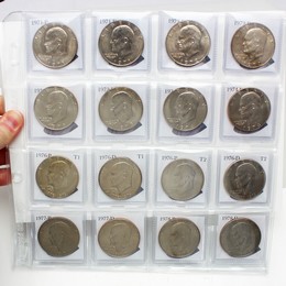 1971-1978 P&D Eisenhower Dollar BU Condition in Custom Packaging 1971-1978 P&D Eisenhower Dollar BU Condition in Custom Packaging