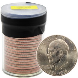 1976 D Type 2 Eisenhower Dollar Roll BU Condition (20 Coins) 1976 D Type 2 Eisenhower Dollar Roll BU Condition (20 Coins)