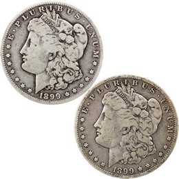 1899 New Orleans Morgan Silver Dollar Duo! 1899 New Orleans Morgan Silver Dollar Duo!