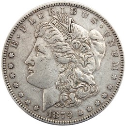 1879 Morgan Silver Dollar in Very Fine - Extra Fine Condition 1879 Morgan Silver Dollar in Very Fine - Extra Fine Condition
