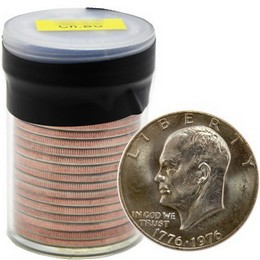 Random Mint Mark and/or Type 1976 Eisenhower Dollar Roll BU (20 Coins) Random Mint Mark and/or Type 1976 Eisenhower Dollar Roll BU (20 Coins)