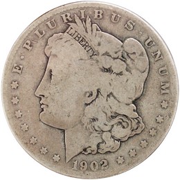 1902 S Morgan Silver Dollar Good - Better Condition 1902 S Morgan Silver Dollar Good - Better Condition