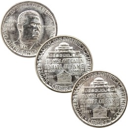 1946 P-D-S Booker T. Washington Half Dollar Set Brilliant Uncirculated 1946 P-D-S Booker T. Washington Half Dollar Set Brilliant Uncirculated