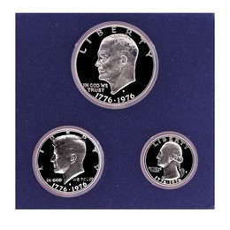 1976 3 Piece Silver Proof Set 1976 3 Piece Silver Proof Set