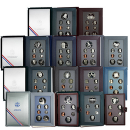 Complete Prestige Proof Sets in OGP (14 sets from 1983-1997) Complete Prestige Proof Sets in OGP (14 sets from 1983-1997)