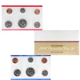 1986 Mint Set in OGP (10 coins) 1986 Mint Set in OGP (10 coins)