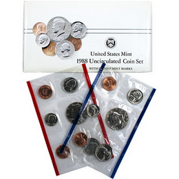 1988 Mint Set in OGP (10 coins) 1988 Mint Set in OGP (10 coins)