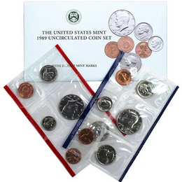 1989 Mint Set in OGP (10 coins) 1989 Mint Set in OGP (10 coins)