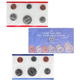 1991 Mint Set in OGP (10 coins) 1991 Mint Set in OGP (10 coins)