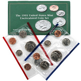 1993 Mint Set in OGP (10 coins) 1993 Mint Set in OGP (10 coins)