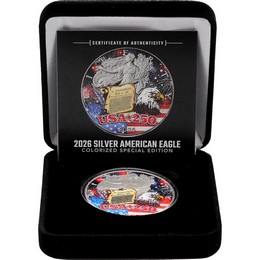 2026 Silver Eagle Colorized 1776-2026 USA 250 Edition 2026 Silver Eagle Colorized 1776-2026 USA 250 Edition