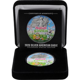 2026 Silver Eagle Colorized Happy Easter Edition 2026 Silver Eagle Colorized Happy Easter Edition