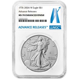 1776-2026 W Enhanced Uncirculated Silver Eagle 250th Anniversary Liberty Bell Privy NGC MS70 AR 1776-2026 W Enhanced Uncirculated Silver Eagle 250th Anniversary Liberty Bell Privy NGC MS70 AR