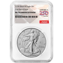 1776-2026 W Enhanced Uncirculated Silver Eagle 250th Anniversary Liberty Bell Privy NGC MS70 FDI America 250 Label 1776-2026 W Enhanced Uncirculated Silver Eagle 250th Anniversary Liberty Bell Privy NGC MS70 FDI America 250 Label