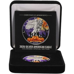 2026 Silver Eagle Colorized Happy Halloween Edition 2026 Silver Eagle Colorized Happy Halloween Edition