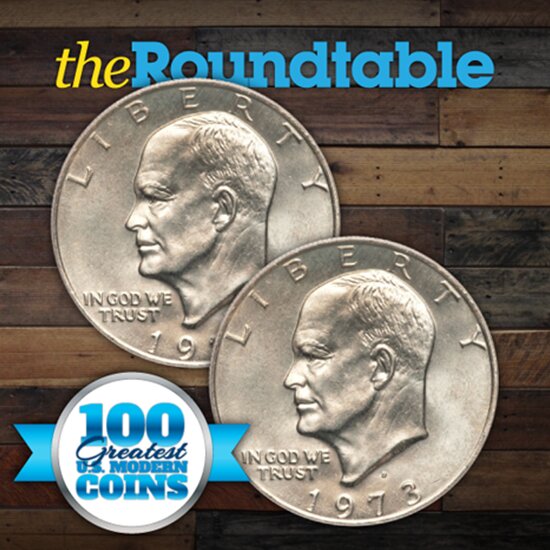 100 Greatest U.S. Modern Coins Series: 1973-P and D Eisenhower Dollars