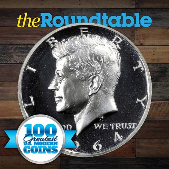 100 Greatest U.S. Modern Coins Series: 1964 Kennedy Half Dollar, Accented Hair, Proof