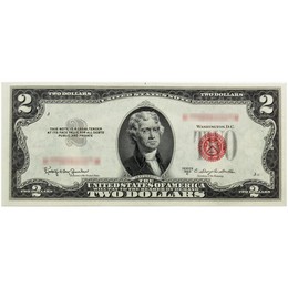 1953 $2 Red Seal Note Crisp Uncirculated Condition 1953 $2 Red Seal Note Crisp Uncirculated Condition