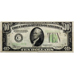 1934 $10 Federal Reserve Note VG/F Condition 1934 $10 Federal Reserve Note VG/F Condition