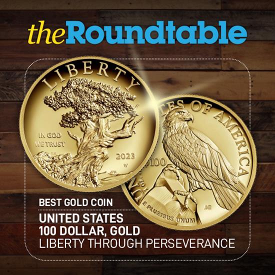 2023 American Liberty High Relief Gold Coin Comes Out On Top At the Coin of the Year Awards