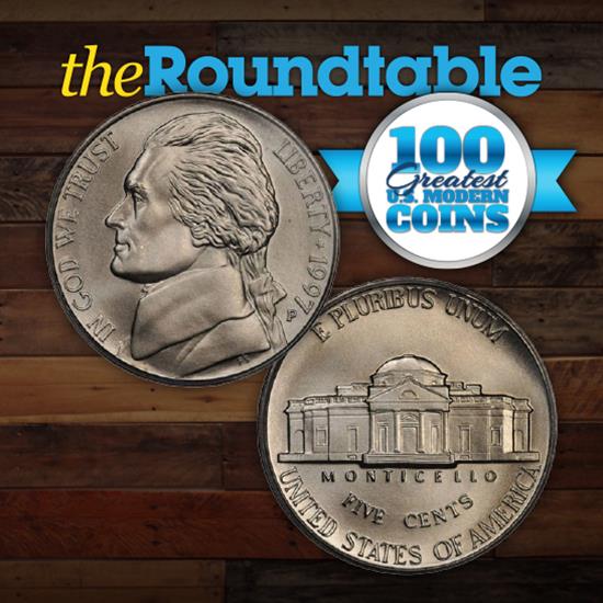 100 Greatest U.S. Modern Coins Series: 1997-P Jefferson Nickel, Matte Special Uncirculated