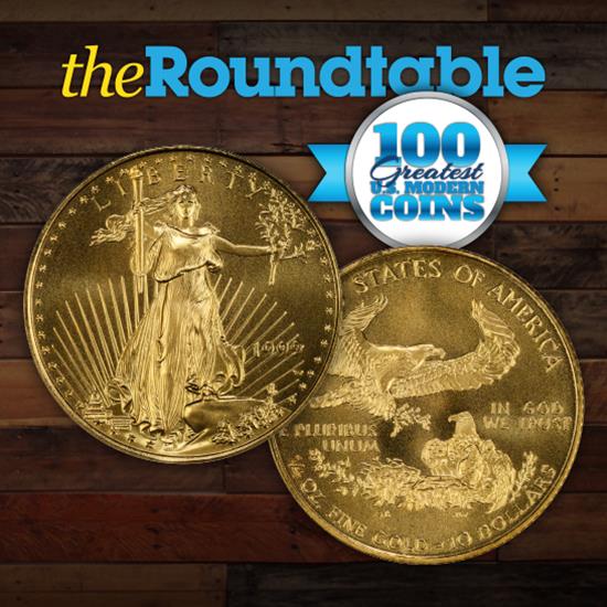 100 Greatest U.S. Modern Coins Series: 1999-W $10 American Gold Eagle, From Unpolished Proof Dies 100 Greatest U.S. Modern Coins Series: 1999-W $10 American Gold Eagle, From Unpolished Proof Dies