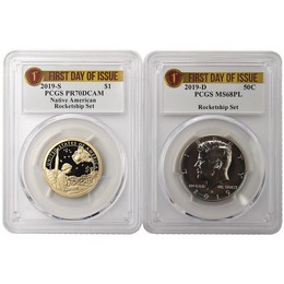 2019 Rocketship Set PCGS 70/68 PL First Day Issue Label 2019 Rocketship Set PCGS 70/68 PL First Day Issue Label
