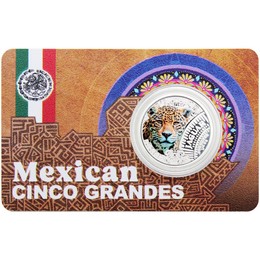 2026 500 Francs Cameroon Mexican Cinco Grandes (Big 5) 1/4oz Colorized Silver Jaguar BU Coin 2026 500 Francs Cameroon Mexican Cinco Grandes (Big 5) 1/4oz Colorized Silver Jaguar BU Coin